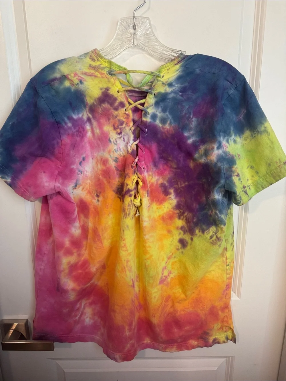 Girls' Tie-Dye Logo Tee - Multicolor